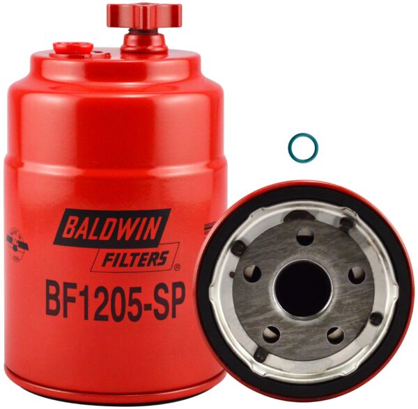 Baldwin BAL-BF1205-SP Pri. FWS Spin-on w/Drain, Sensor Port