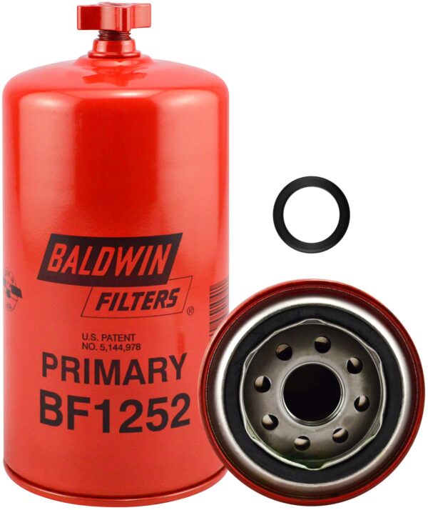 Baldwin BAL-BF1252 Pri. Fuel/Water Sep. Spin-on with Drain