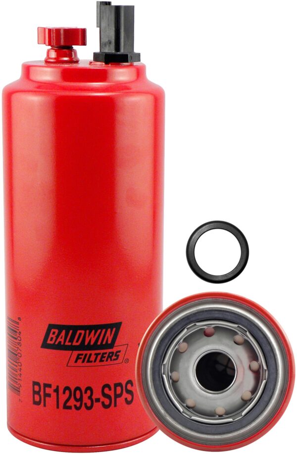 Baldwin BAL-BF1293-SPS FWS Spin-on w/Drain, Sensor Port and Reusable Sensor