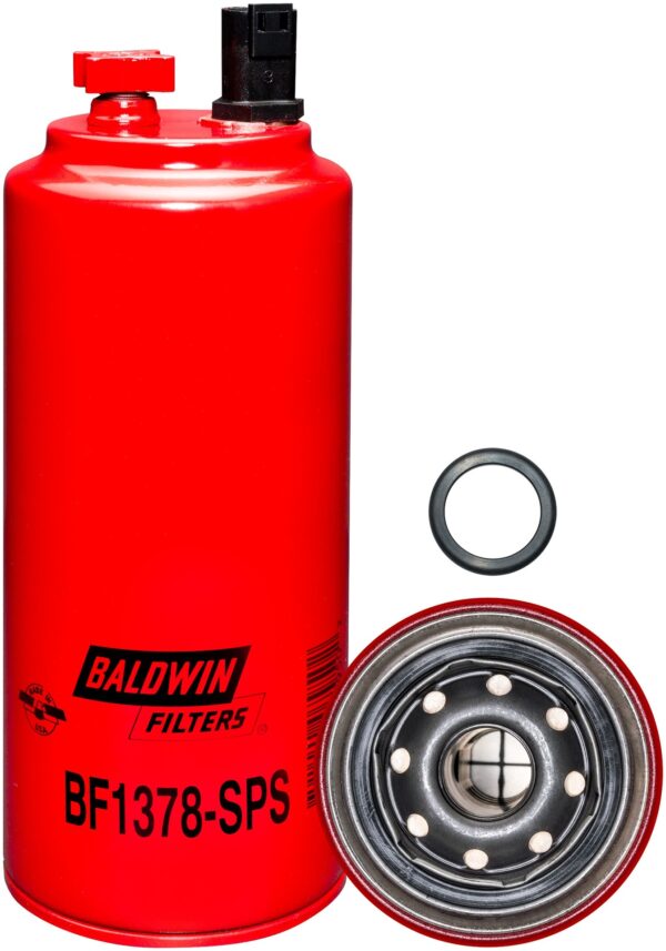 Baldwin BAL-BF1378-SPS Fuel/Water Separator Spin-on with Sensor Port, Drain and Reusable Sensor