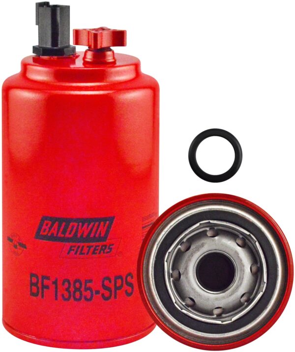 Baldwin BAL-BF1385-SPS Fuel/Water Separator Spin-on with Drain, Sensor Port and Reusable Sensor