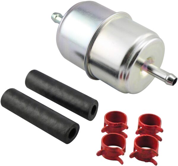 Baldwin BAL-BF833-K2 In-Line Fuel Filter with Clamps and Hoses