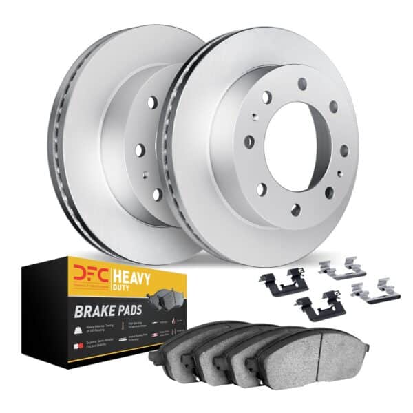 Dynamic Friction DYN-4212-40106 DFC GEOSPEC Coated Rotor- HD Brake Pad - Hardware