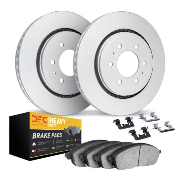 Dynamic Friction DYN-4212-99227 DFC GEOSPEC Coated Rotor- HD Brake Pad - Hardware
