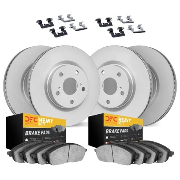 Dynamic Friction DYN-4214-40008 DFC GEOSPEC Coated Rotor- HD Brake Pad - Hardware
