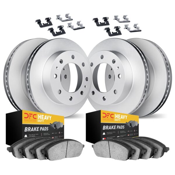 Dynamic Friction DYN-4214-48127 DFC GEOSPEC Coated Rotor- HD Brake Pad - Hardware