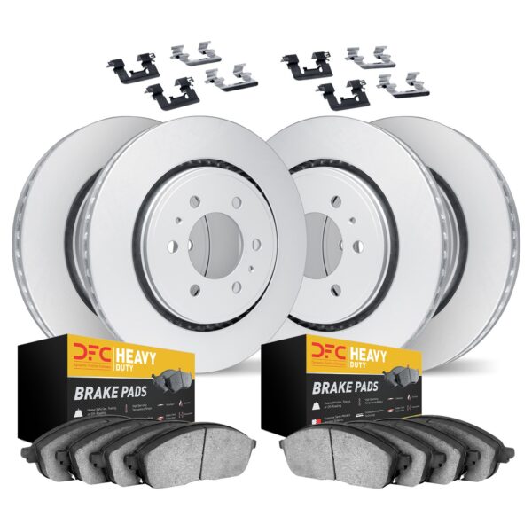 Dynamic Friction DYN-4214-54003 DFC GEOSPEC Coated Rotor- HD Brake Pad - Hardware