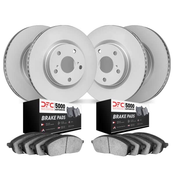 Dynamic Friction DYN-4504-73065 DFC Geospec Rotors with 5000 Advanced Brake Pads