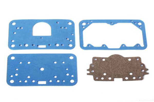 108-201 Holley Carb Gaskets, Blue Reusable Fibre, Fuel Bowl, Metering Block