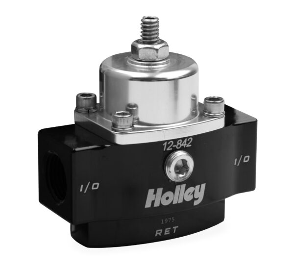 Holley 12-842 Billet Fp Reg Adj 4.5-9 Psi 3/8 Npt Bypass W/Idle (12842)