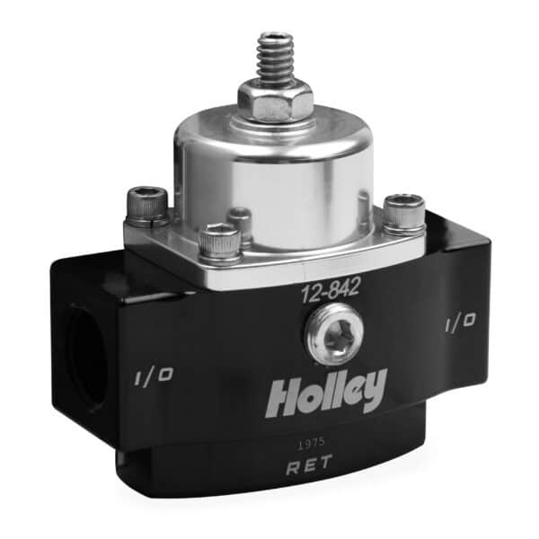 Holley 12-842 Billet Fp Reg Adj 4.5-9 Psi 3/8 Npt Bypass W/Idle (12842)