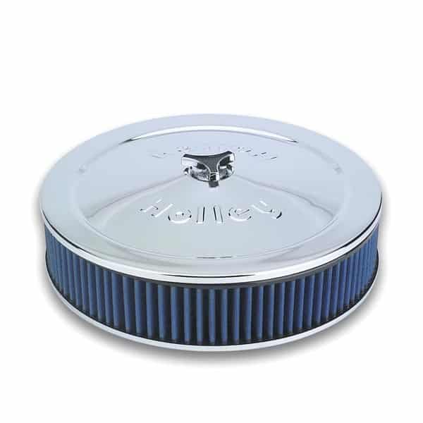 Holley 120-146 Chrome  Powershot Assy 14in. Air Cleaner (120146)