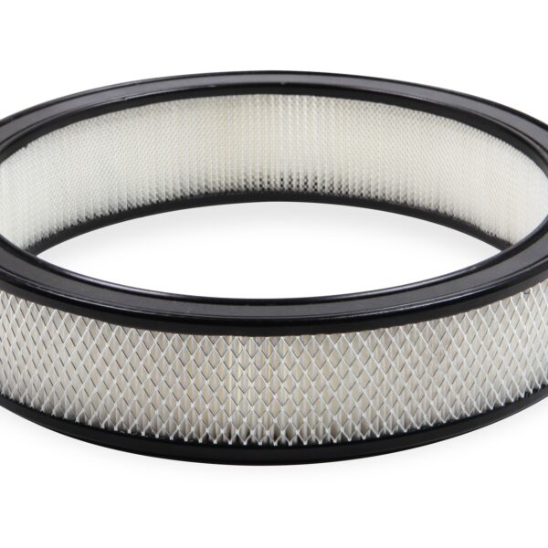 Holley 120-178 14x3 Paper Air Filter W/Blk Rubber Ring (120178)