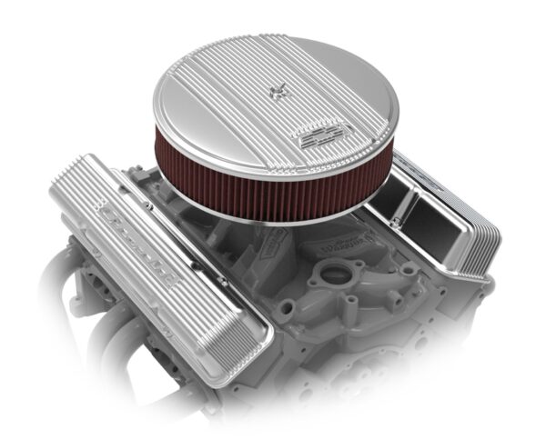 Holley 241-107 Sbc Valve Cvrs Finned Chevy Script Pol (241107)