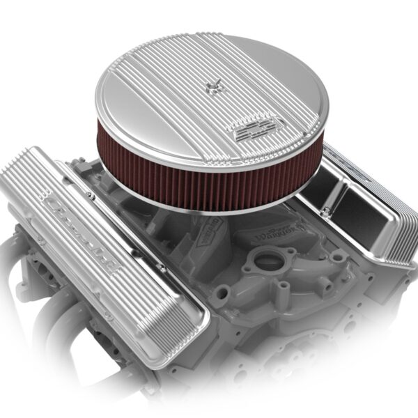 Holley 241-107 Sbc Valve Cvrs Finned Chevy Script Pol (241107)