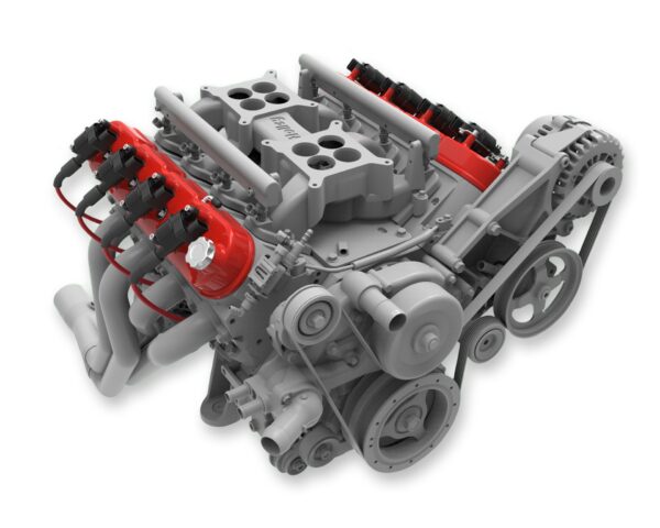 Holley 241-113 Valve Cover  Tall Ls Gloss Red Finish (241113)