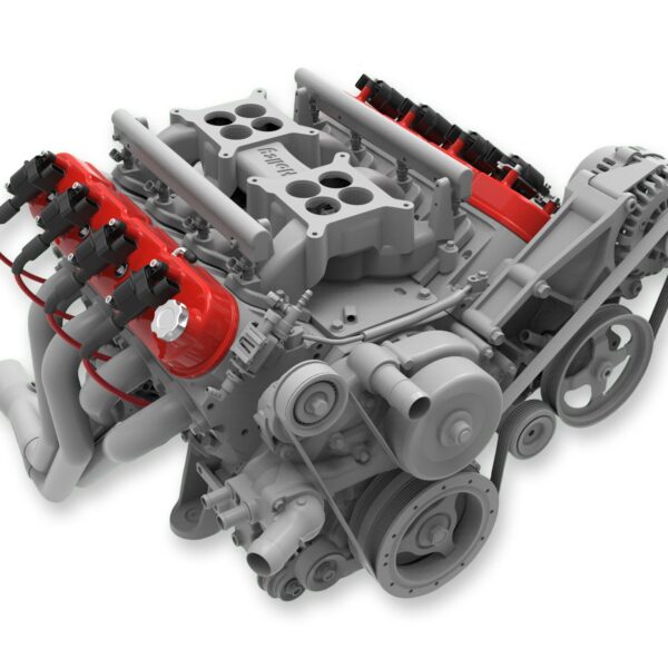 Holley 241-113 Valve Cover  Tall Ls Gloss Red Finish (241113)