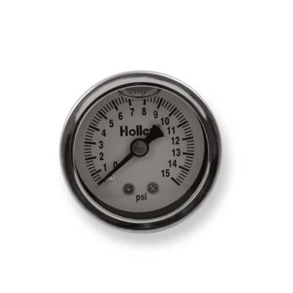Holley 26-504 Fuel Press Gauge 0-15psi (26504)