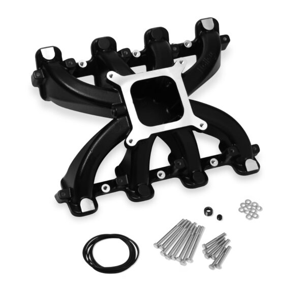 Holley 300-132bk Intake Manifold  Ls1  Street Sp  Carb-Black (300132bk)