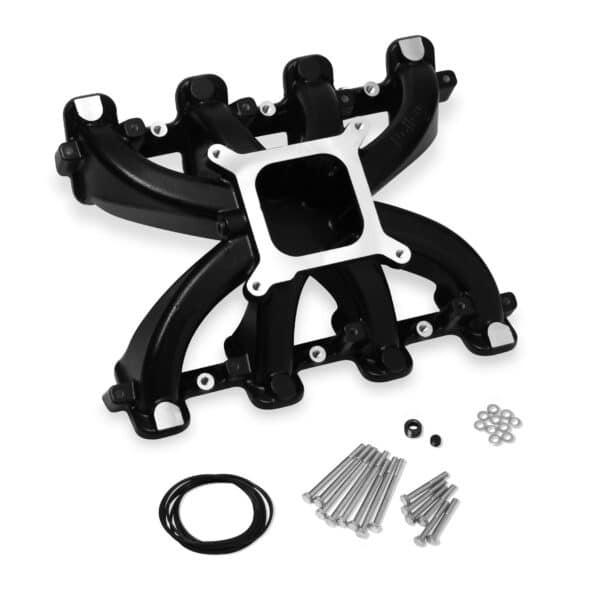 Holley 300-132bk Intake Manifold  Ls1  Street Sp  Carb-Black (300132bk)
