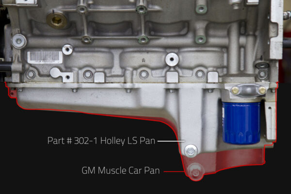 Holley 302-1bk Oil Pan  Gm Ls Retrofit-Black (3021bk)