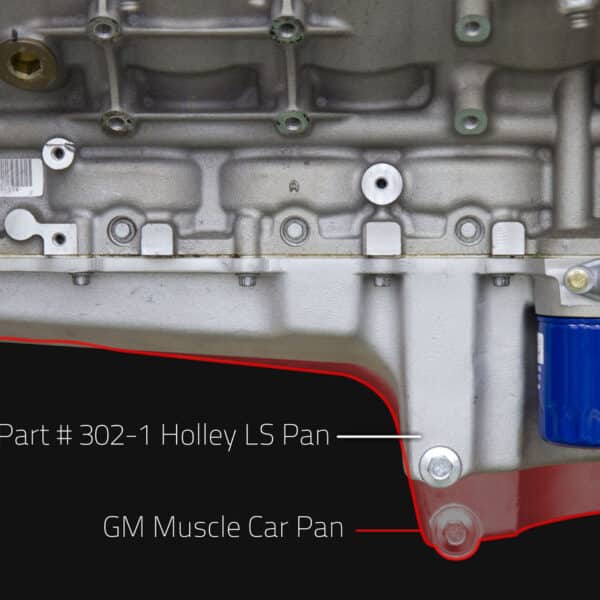 Holley 302-1bk Oil Pan  Gm Ls Retrofit-Black (3021bk)