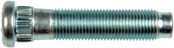 DOR-610-297 9/16-18 Serrated Wheel Stud - 0.640 In. Knurl, 2-11/16 In. Length