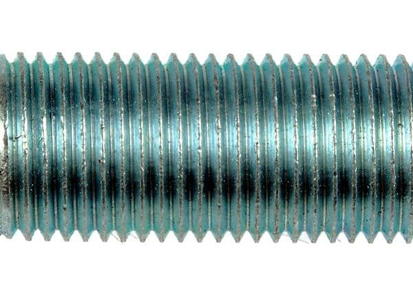 DOR-610-297 9/16-18 Serrated Wheel Stud - 0.640 In. Knurl, 2-11/16 In. Length