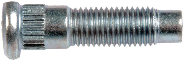DOR-610-342 M12-1.50 Serrated Wheel Stud With Clip Head - 13.59mm Knurl, 46.5mm Length