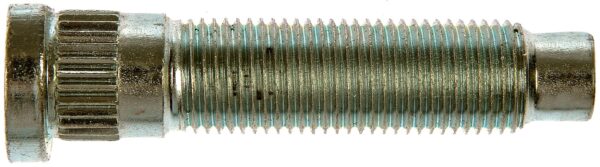 DOR-610-514 1/2-20 Serrated Wheel Stud With Clip Head - 0.555 In. Knurl, 2.31 In. Length