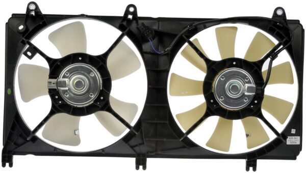 DOR-620-361 Dual Fan Assembly Without Controller