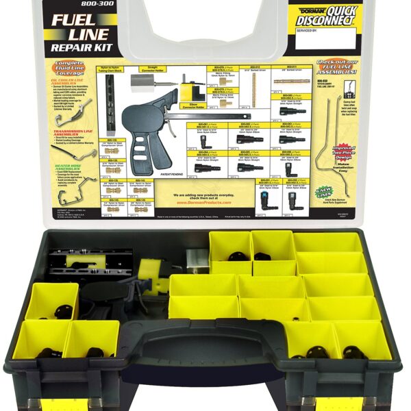 DOR-800-300 Nylon Fuel Line Repair Kit - Contains 104 Pieces