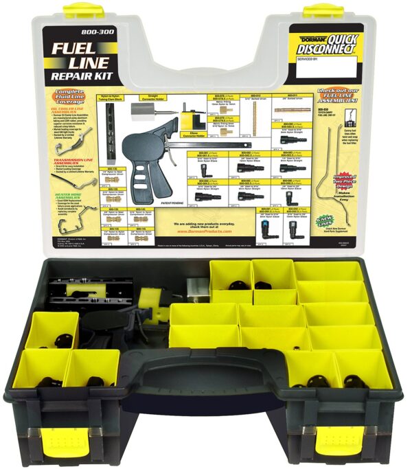 DOR-800-300 Nylon Fuel Line Repair Kit - Contains 104 Pieces