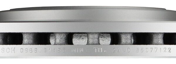 Bosch BOS-31011496~2 1 Pair of Bosch QuietCast Brake Discs / Rotors