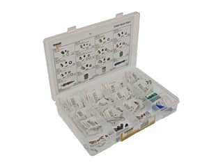 Dorman DOR-030-100 TPMS Tech Tray With 5 Each Of 11 Valve Core Kits, 25 Valve Cores, Assorted Caps