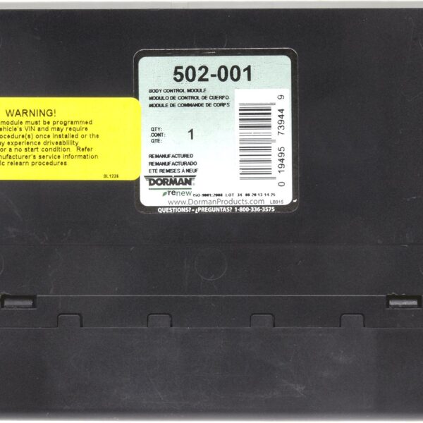 Dorman DOR-502-001 Remanufactured Body Control Module