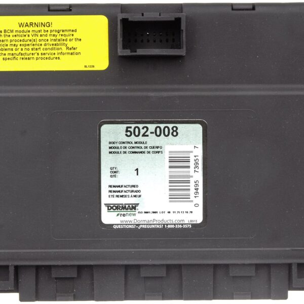 Dorman DOR-502-008 Remanufactured Body Control Module