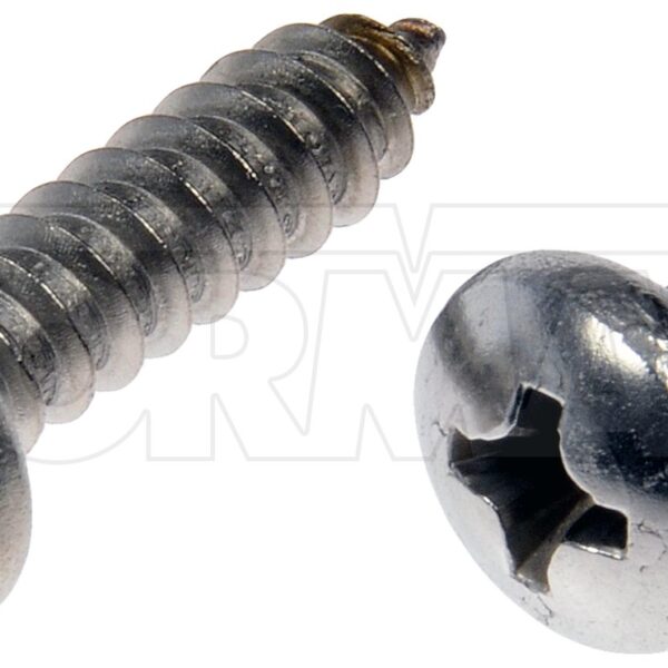 Dorman DOR-784-105D Self Tapping Screws - Stainless Steel - Pan Head - No.6 X 1/2 In., 3/4 In.