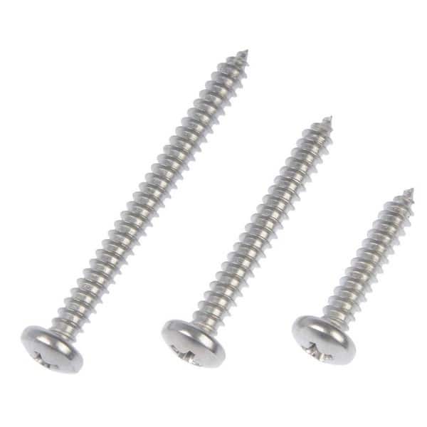 Dorman DOR-784-155 Self Tapping Screw-Stainless Steel-Pan Head-No. 10 x 1 In., 1-1/2 In., 2 In.