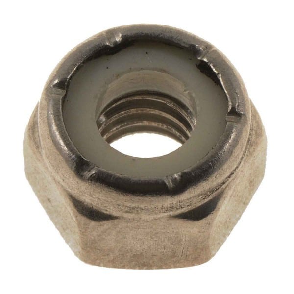 Dorman DOR-784-300 Hex Nut With Nylon Ring Insert - Stainless Steel -Thread Size - 1/4-20 In.
