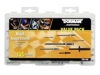 Dorman DOR-799-446 Rivet Assortment Value Pack- 16 Sku's- 155 Pieces