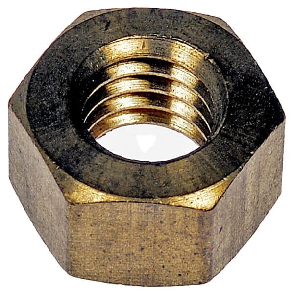 Dorman DOR-849-004 Hex Nut-Brass-Thread Size 3/8-16, Height 9/16 In.
