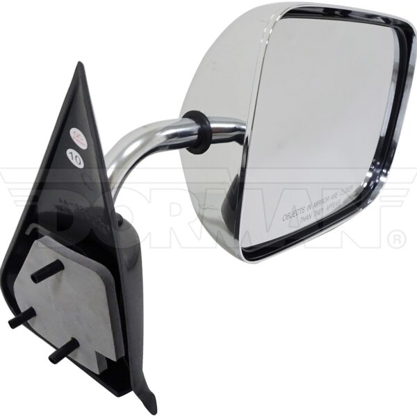 Dorman DOR-955-222 Side View Mirror - Right, Manual, Chrome and Black