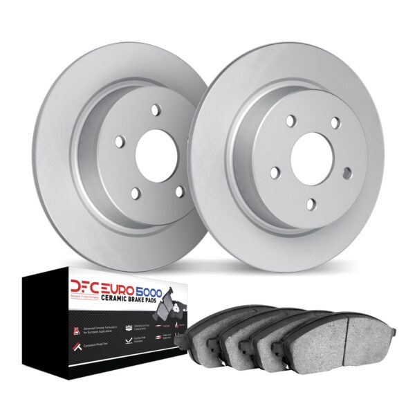 DYN-4602-13416 DFC Geospec Rotors with EURO 5000 Ceramic Brake Pads