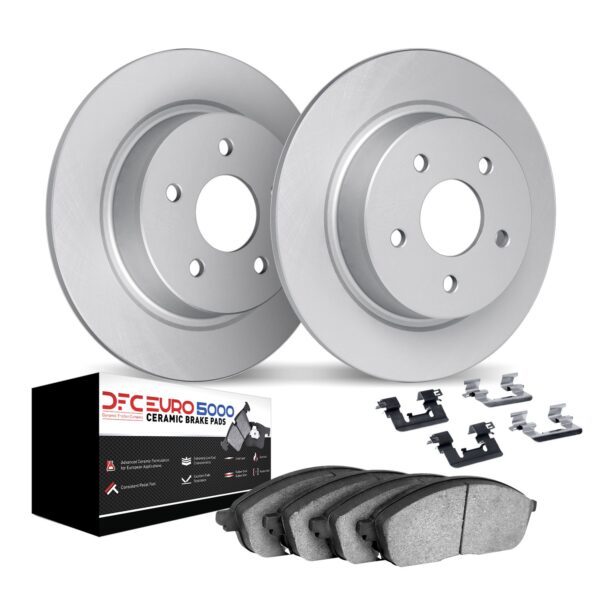 DYN-4612-74037 DFC Geospec Rotors with EURO 5000 Ceramic Brake Pads includes Hardware