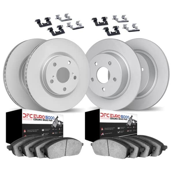 DYN-4614-11736 DFC Geospec Rotors with EURO 5000 Ceramic Pads With Hardware