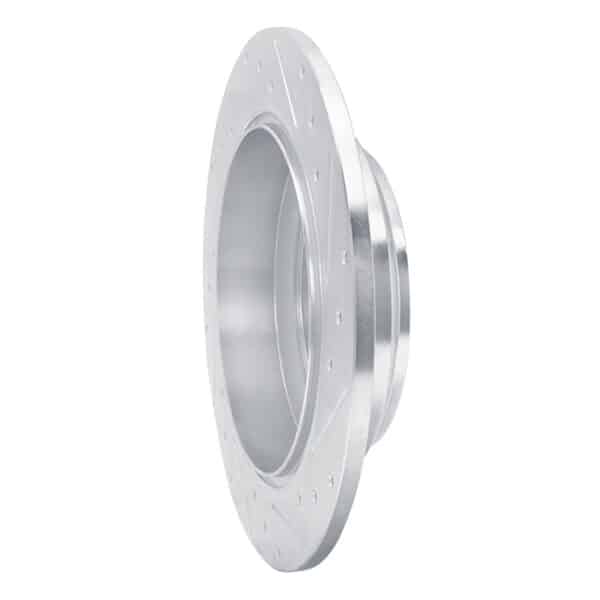 DYN-631-59062L DFC Brake Rotor - Drilled and Slotted - Silver