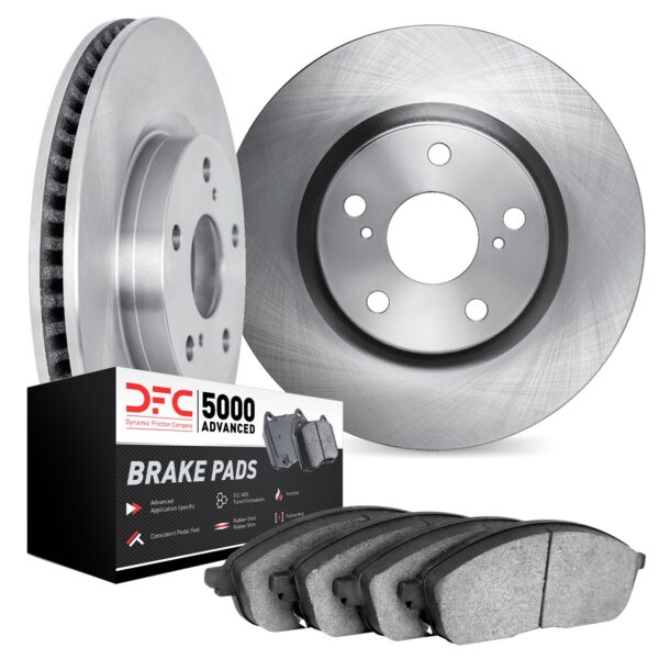 DYN-6502-47289 DFC Brake Rotor with 5000 Advanced Brake Pads