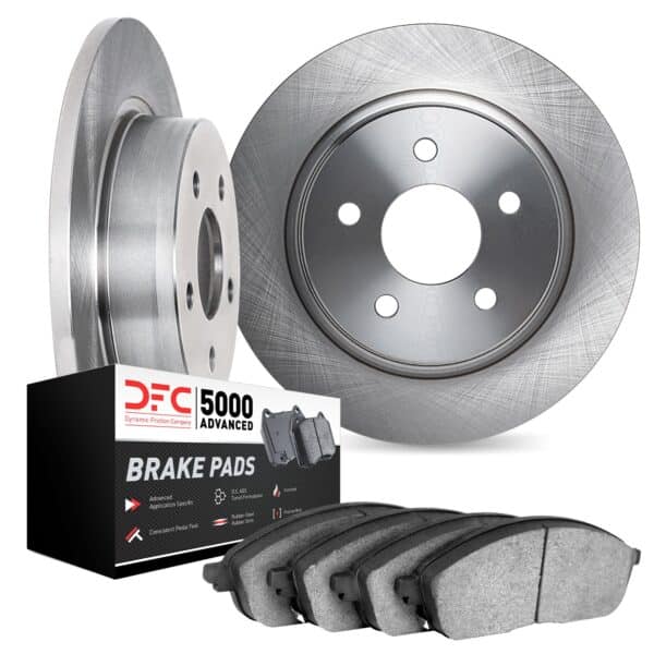 DYN-6502-63135 DFC Brake Rotor with 5000 Advanced Brake Pads