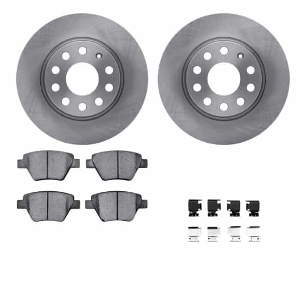 DYN-6512-74352 DFC Brake Rotor with 5000 Brake Pads and Hardware Kit